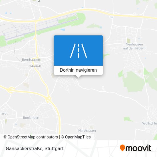 Gänsäckerstraße Karte
