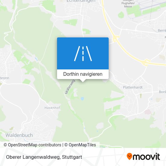 Oberer Langenwaldweg Karte