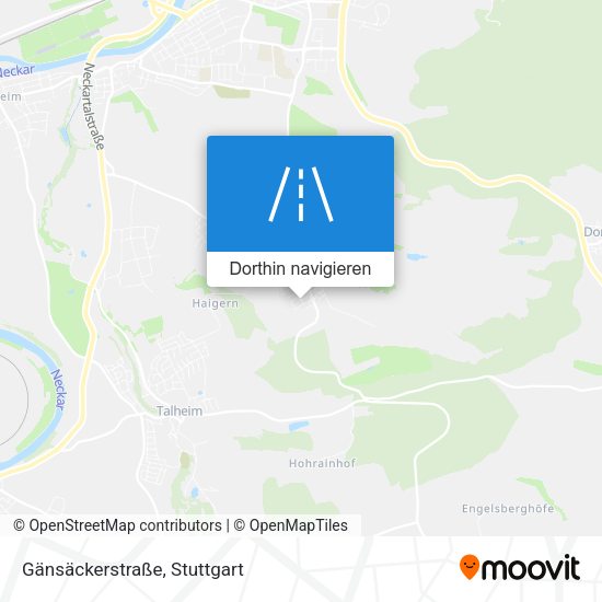 Gänsäckerstraße Karte