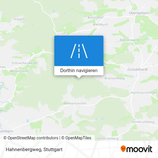 Hahnenbergweg Karte