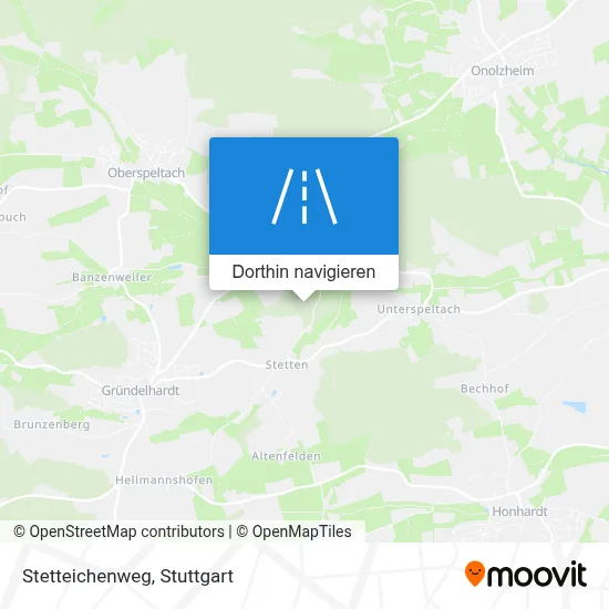 Stetteichenweg Karte