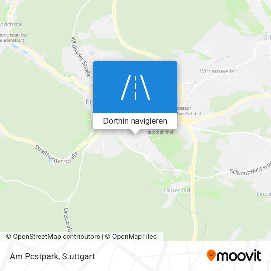Am Postpark Karte