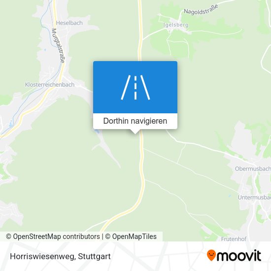 Horriswiesenweg Karte