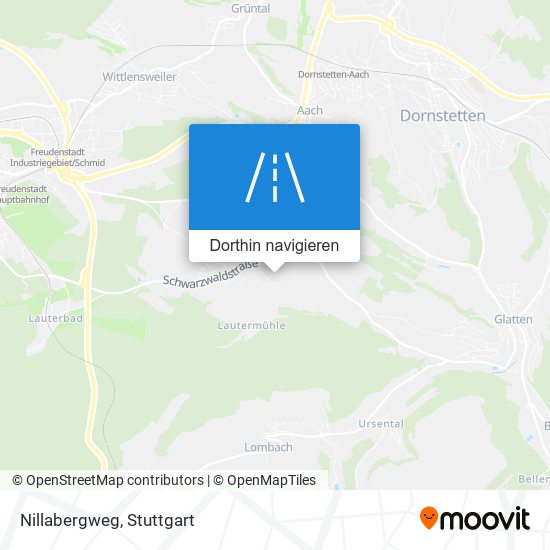 Nillabergweg Karte