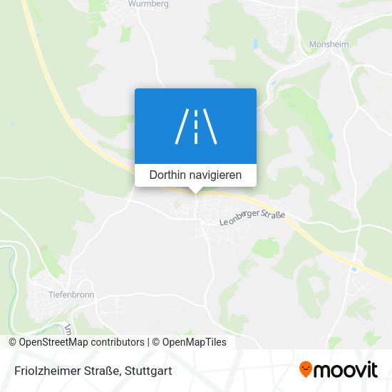 Friolzheimer Straße Karte