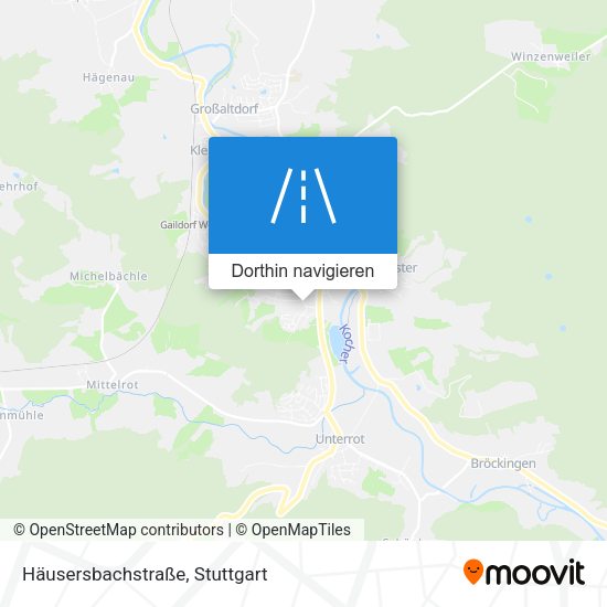 Häusersbachstraße Karte