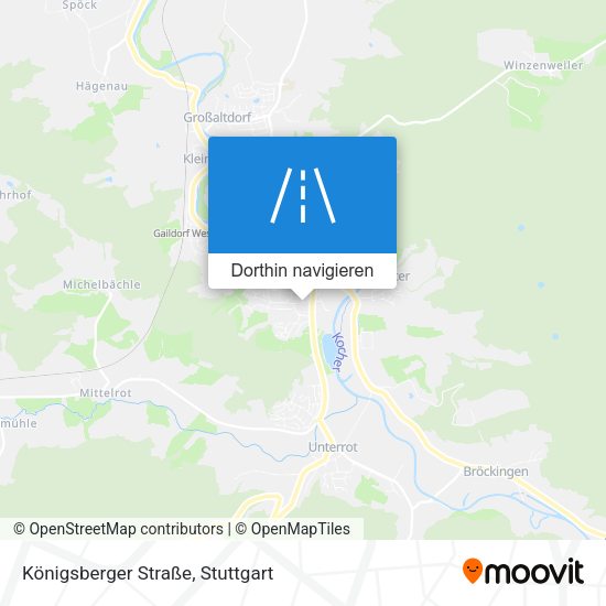 Königsberger Straße Karte