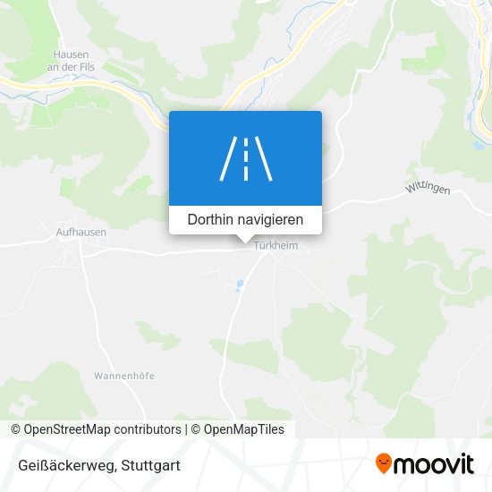 Geißäckerweg Karte