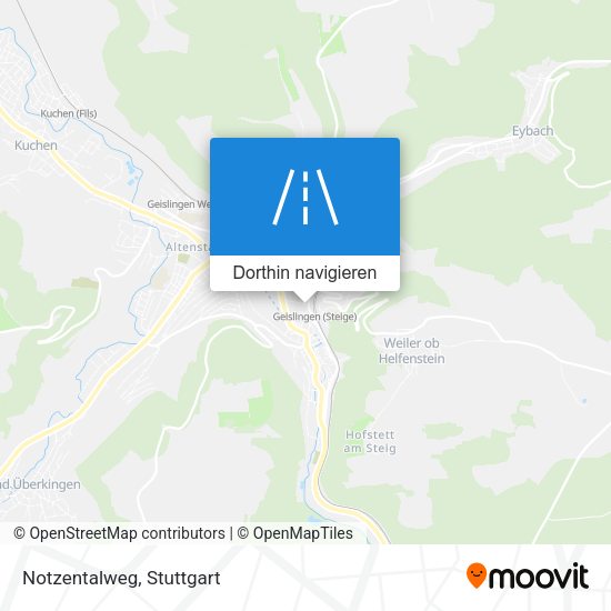 Notzentalweg Karte