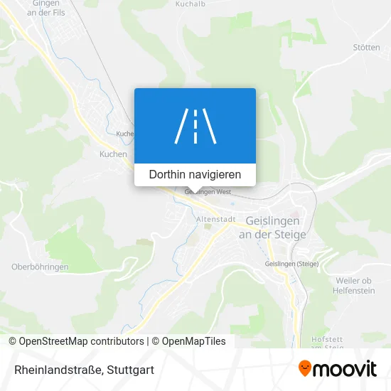 Rheinlandstraße Karte