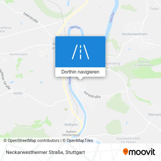 Neckarwestheimer Straße Karte