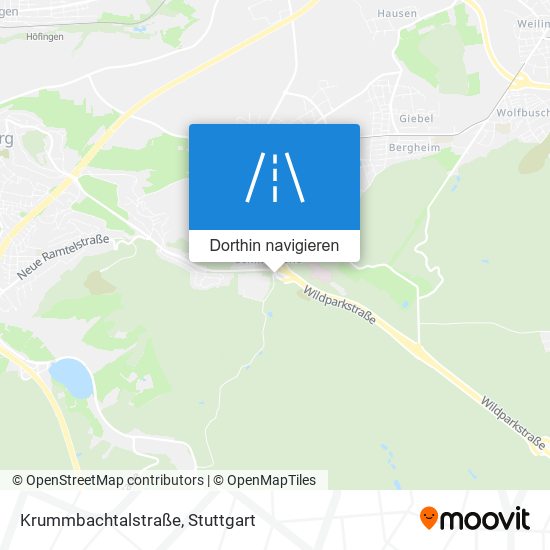 Krummbachtalstraße Karte