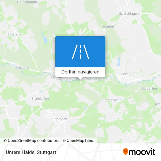 Untere Halde Karte