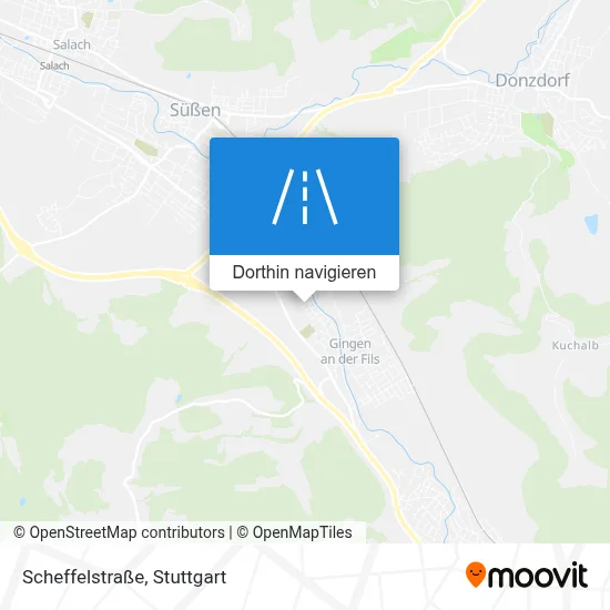 Scheffelstraße Karte