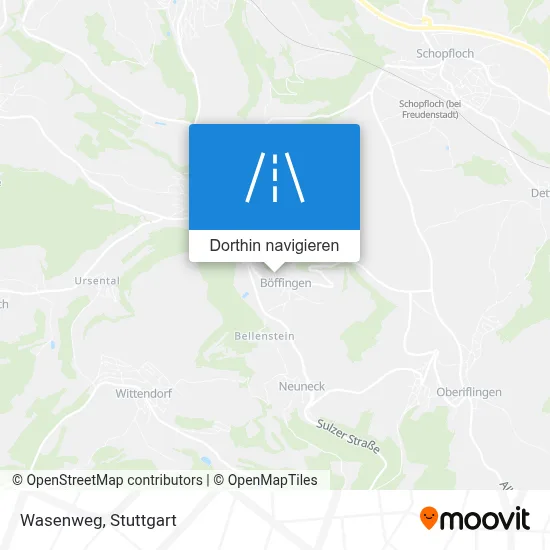 Wasenweg Karte