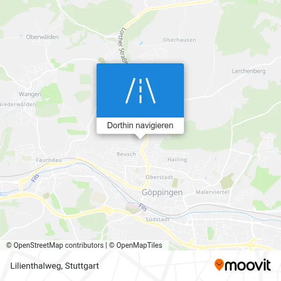 Lilienthalweg Karte