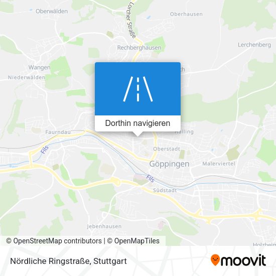 Nördliche Ringstraße Karte