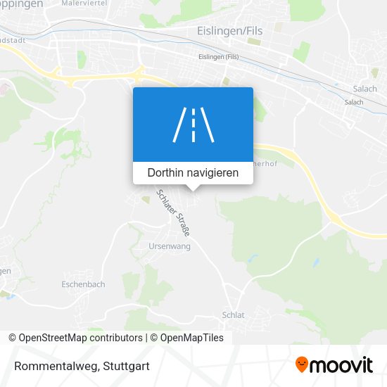 Rommentalweg Karte