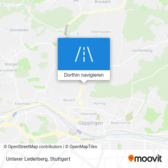 Unterer Lederberg Karte