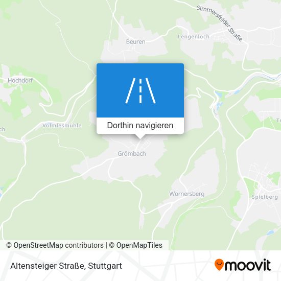 Altensteiger Straße Karte