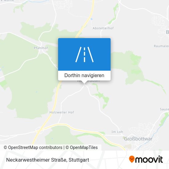 Neckarwestheimer Straße Karte