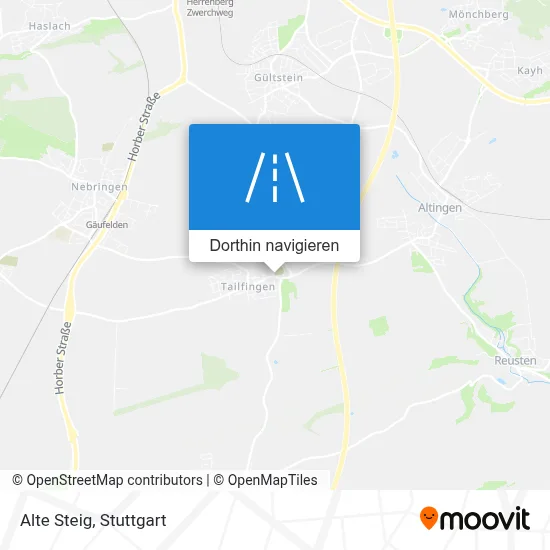 Alte Steig Karte