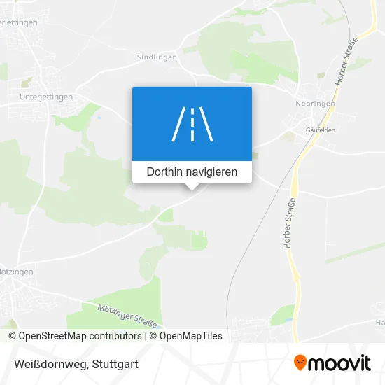 Weißdornweg Karte
