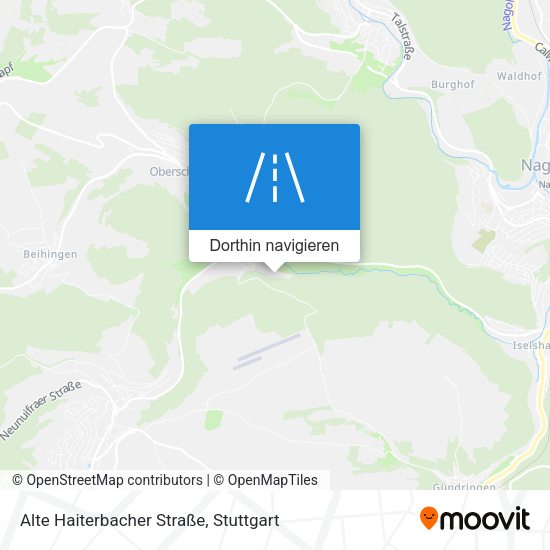 Alte Haiterbacher Straße Karte