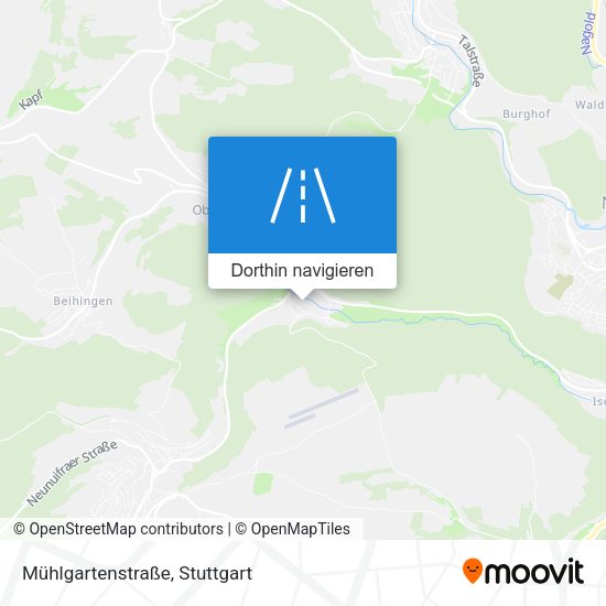 Mühlgartenstraße Karte