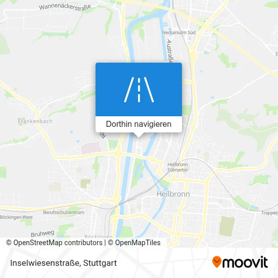 Inselwiesenstraße Karte