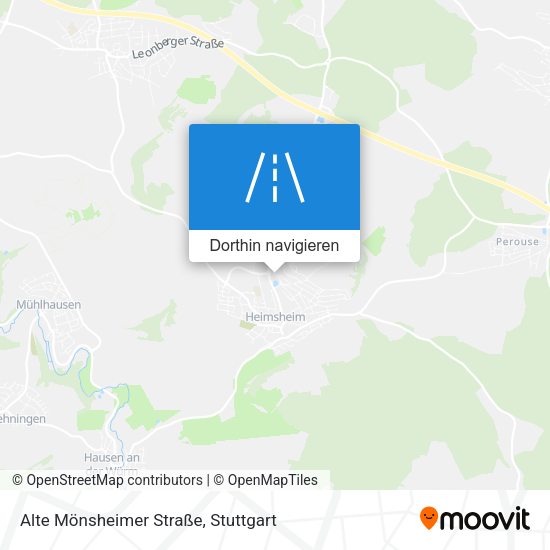 Alte Mönsheimer Straße Karte