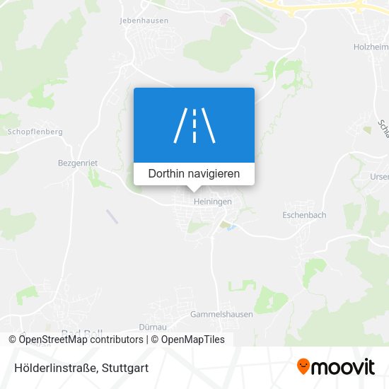 Hölderlinstraße Karte
