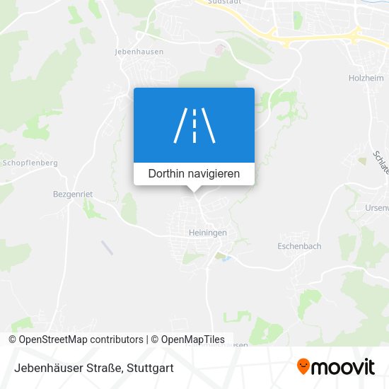 Jebenhäuser Straße Karte
