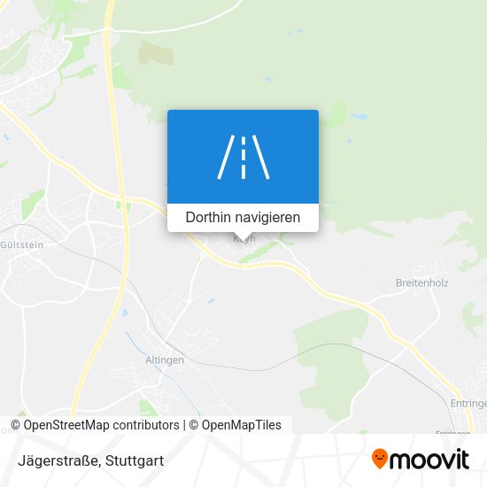 Jägerstraße Karte
