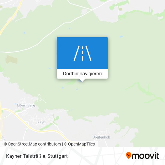 Kayher Talsträßle Karte