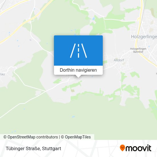 Tübinger Straße Karte