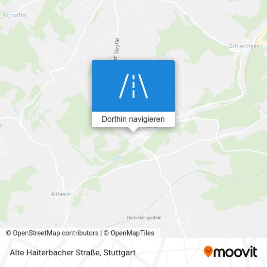 Alte Haiterbacher Straße Karte