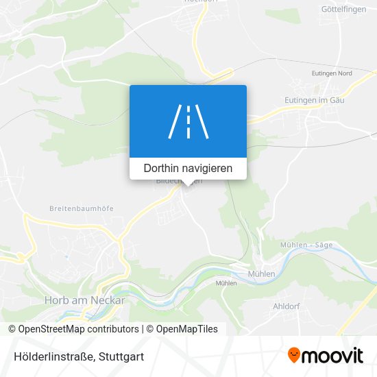 Hölderlinstraße Karte