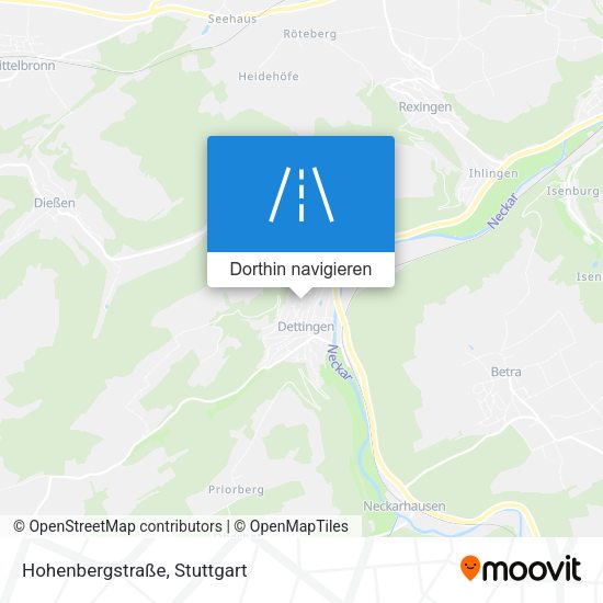 Hohenbergstraße Karte
