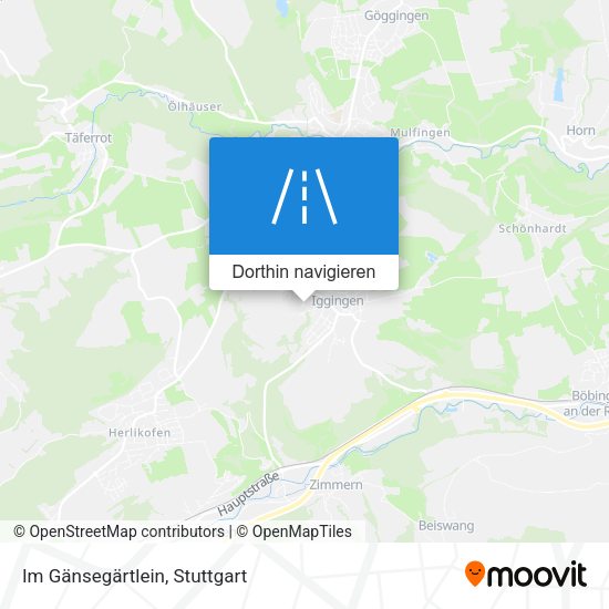 Im Gänsegärtlein Karte