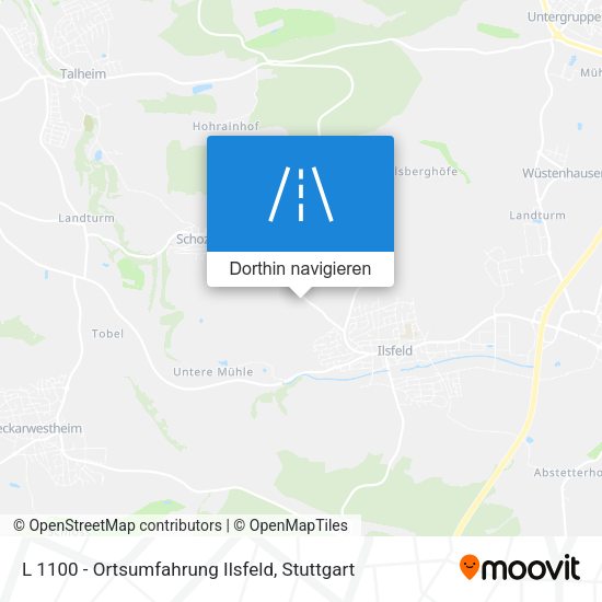 L 1100 - Ortsumfahrung Ilsfeld Karte