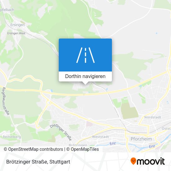 Brötzinger Straße Karte