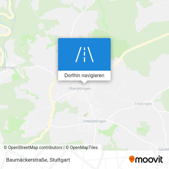 Baumäckerstraße Karte