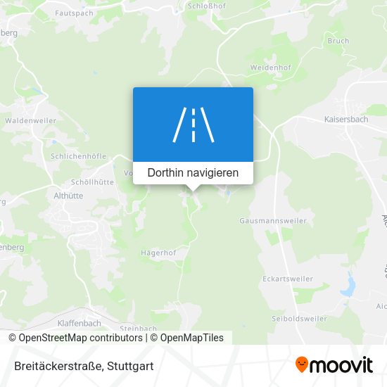 Breitäckerstraße Karte