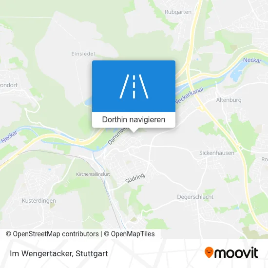 Im Wengertacker Karte