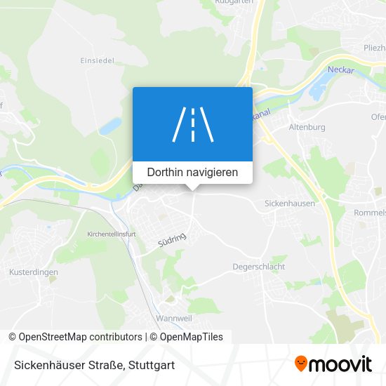 Sickenhäuser Straße Karte