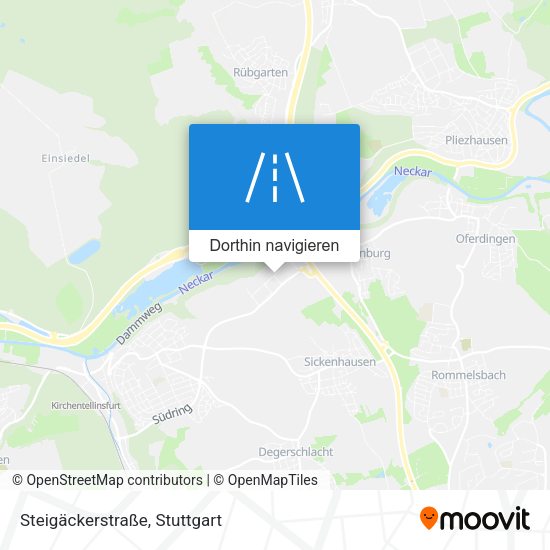 Steigäckerstraße Karte