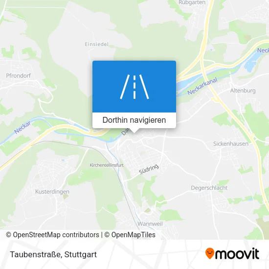 Taubenstraße Karte