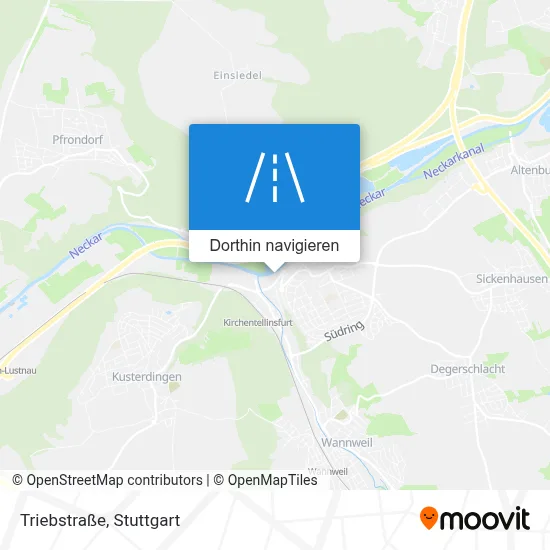 Triebstraße Karte