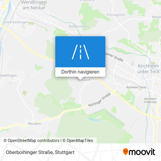 Oberboihinger Straße Karte
